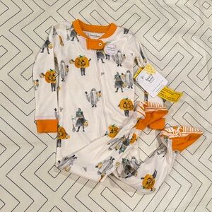 NWT Burt's Bees Baby Halloween Footie Pajama